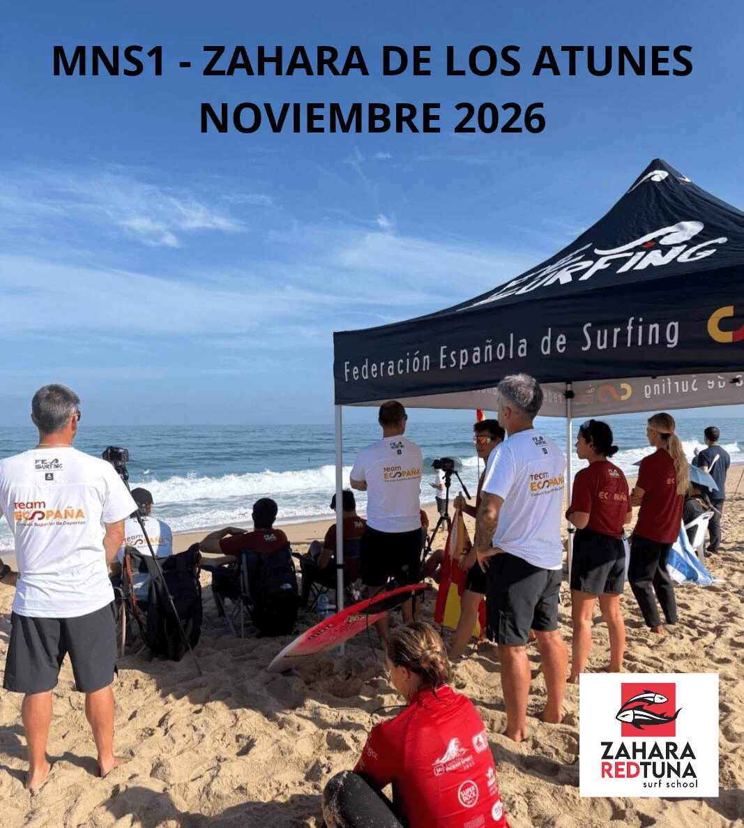 Monitor Nacional de Surfing Nivel 1 ANDALUCÍA- Noviembre 2026 - Zahara de los Atunes